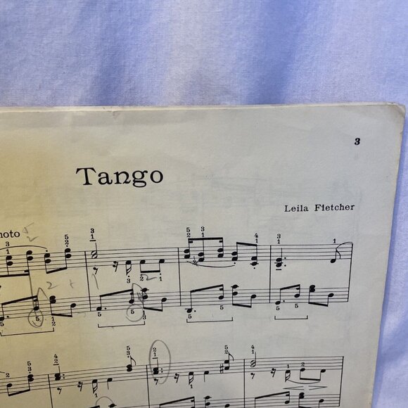 Tango Piano Solo Sheet Music Leila Fletcher 1946 The Boston Music Co. - Picture 4 of 8
